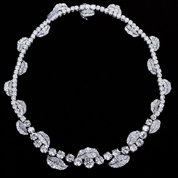 Grand French Garland Diamond Rivieré Necklace