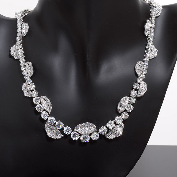 Grand French Garland Diamond Rivieré Necklace