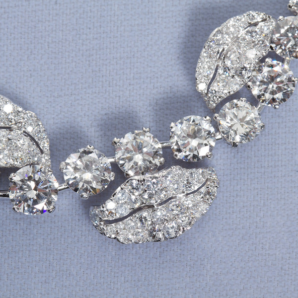 Grand French Garland Diamond Rivieré Necklace