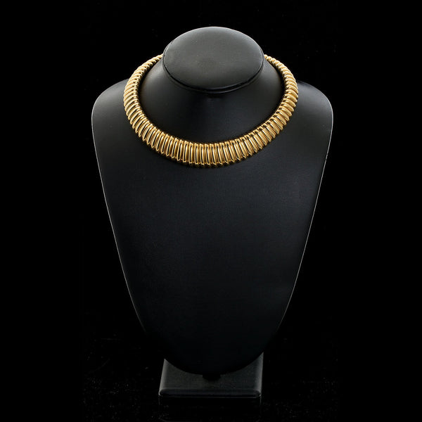 Van Cleef & Arpels Tubogas Necklace Bracelet Earring Set - P9003 - TMW Jewels Co.