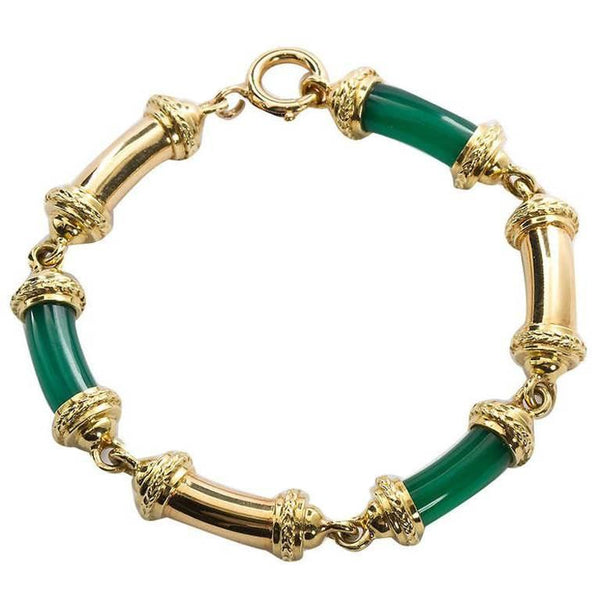 Vintage Tiffany & Co. Imperial Jade Tube Bracelet - TMWJ-5847 - TMW Jewels Co.