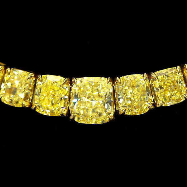 100 Carat Grand Fancy Yellow Diamond Necklace - TMWJ4730 - TMW Jewels Co.