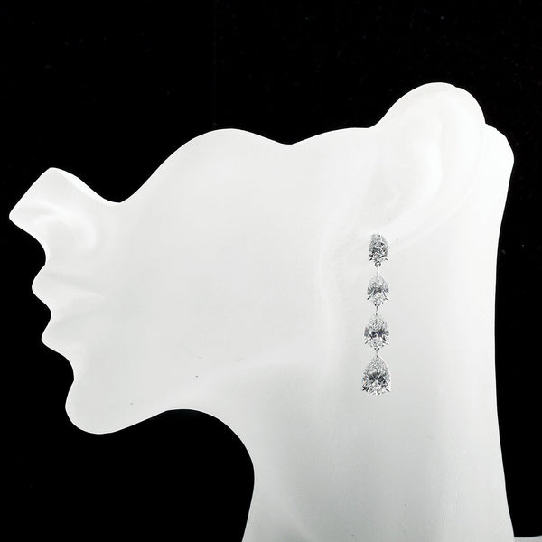 11.83 Carats Pear Shape Diamond Dangle Earrings - - TMW Jewels Co.