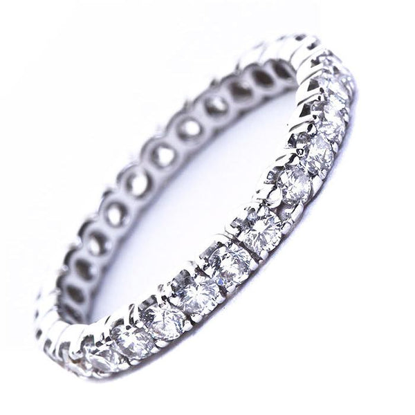 One Carat Round Brilliant Cut Diamond Wedding Band – TMW Jewels Co.