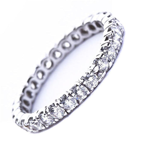 One Carat Round Brilliant Cut Diamond Wedding Band - 3383 - TMW Jewels Co.