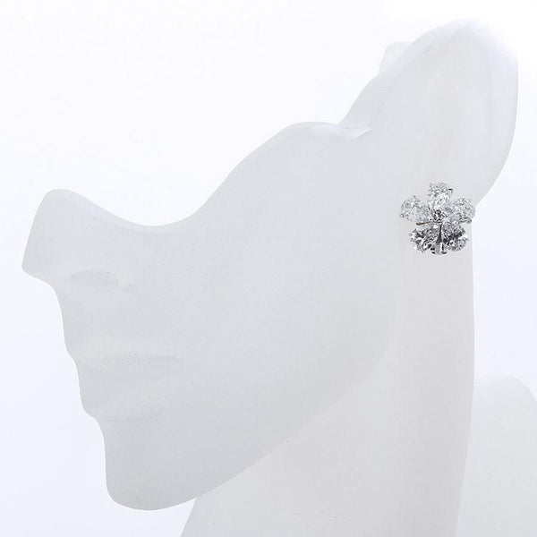Ten Carat Pear Shape Diamond Flower Earrings - 3588 - TMW Jewels Co.