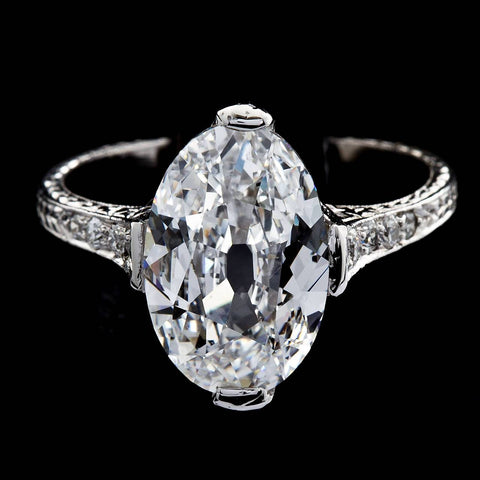 Antique oval 2025 diamond ring