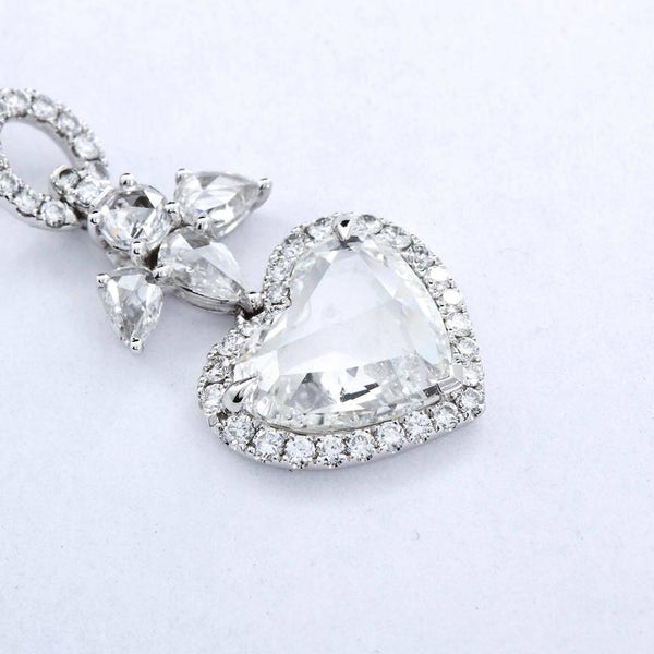 3.32 Carats Angels and Hearts Diamond Dangle Earrings GIA Certified - 4003 - TMW Jewels Co.