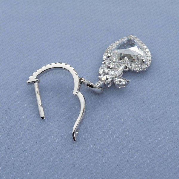 3.32 Carats Angels and Hearts Diamond Dangle Earrings GIA Certified - 4003 - TMW Jewels Co.