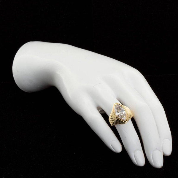 Bulgari 5.04 Carat Marquise Diamond Engagement Ring GIA Cert - 4229-4228 - TMW Jewels Co.