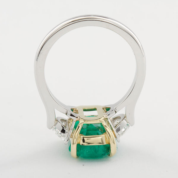 4.31 Carat Colombian Emerald Engagement Ring - - TMW Jewels Co.