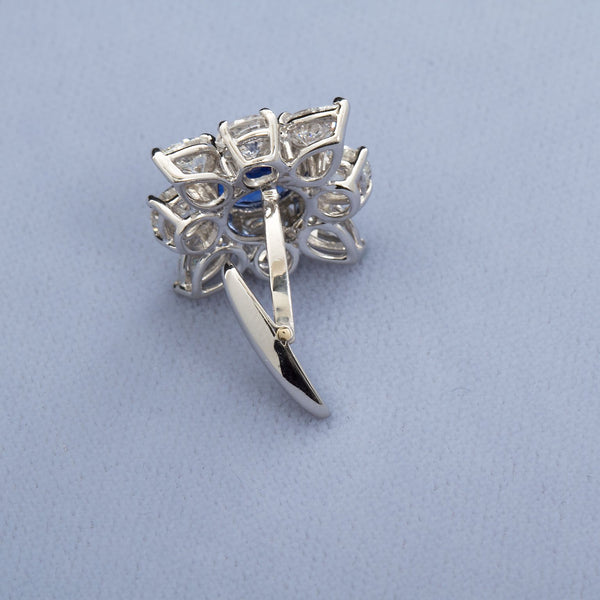 4.63 Carats Sapphire Diamond Cufflinks - - TMW Jewels Co.