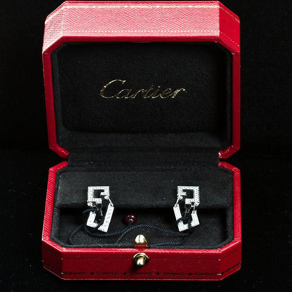 CARTIER Le Baiser du Dragon Diamond in Gold Earrings - 6398 - TMW Jewels Co.
