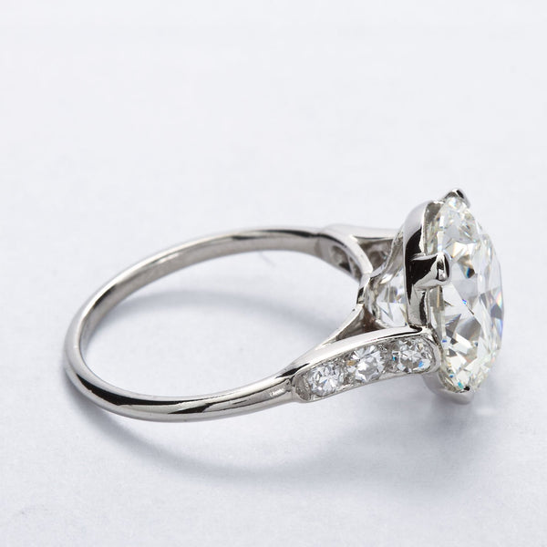 Cartier Art Deco 4.41 Carat Round Diamond Engagement Ring - TMWJ-5846 - TMW Jewels Co.