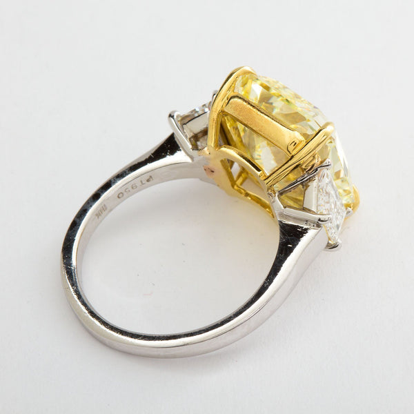 Fancy Yellow Diamond Engagement Ring 7.34 Carat GIA Certified - TMWJ-7728-8617 - TMW Jewels Co.