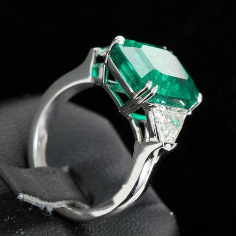 GISELLE Colombian Emerald Engagement Ring - TMWJ-8498-1 - TMW Jewels Co.