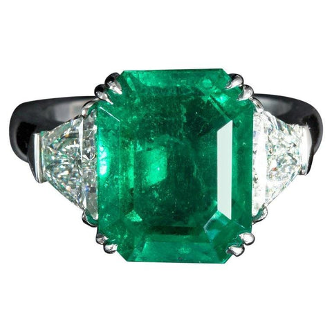 GISELLE Colombian Emerald Engagement Ring - TMWJ-8498-1 - TMW Jewels Co.