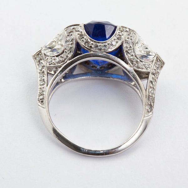 tmwj 8649 vintage unheated sapphire trillion diamond engagement ring 626 carat tmw jewels co 9 grande