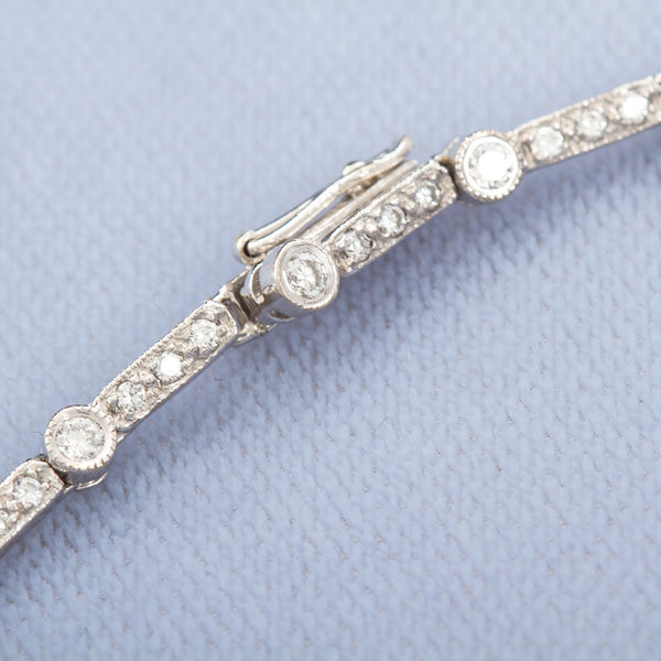 Art Deco Cabochon Emerald Diamond Pendant Necklace - TMWJ-8668 - TMW Jewels Co.