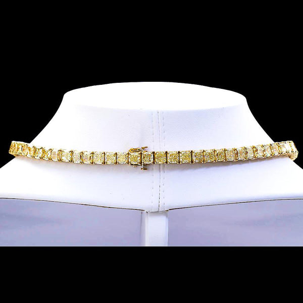 100 Carat Grand Fancy Yellow Diamond Necklace - TMWJ4730 - TMW Jewels Co.